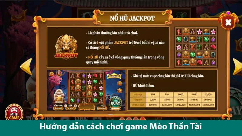 Khám phá các tính năng và cách chơi Nổ hũ mèo tài lộc chi tiết